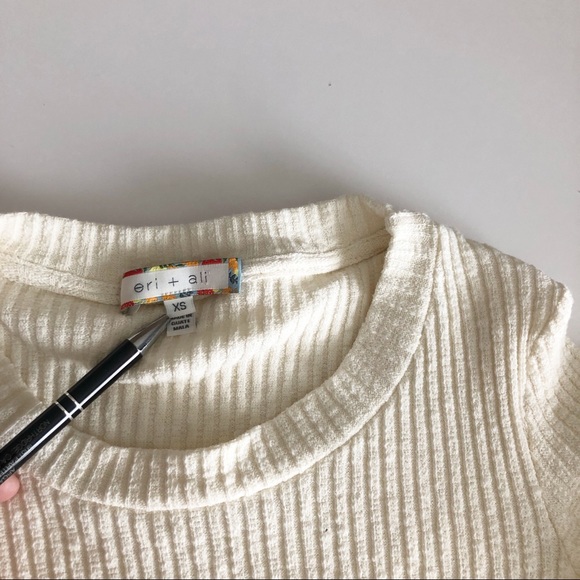 Eri + Ali  long sleeve open open back  sweatshirt - Picture 2 of 7